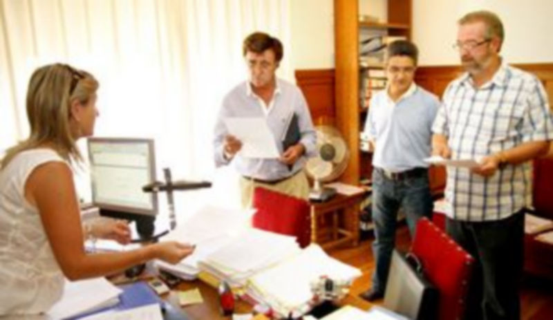 Los tres diputados del PP por Cuéllar