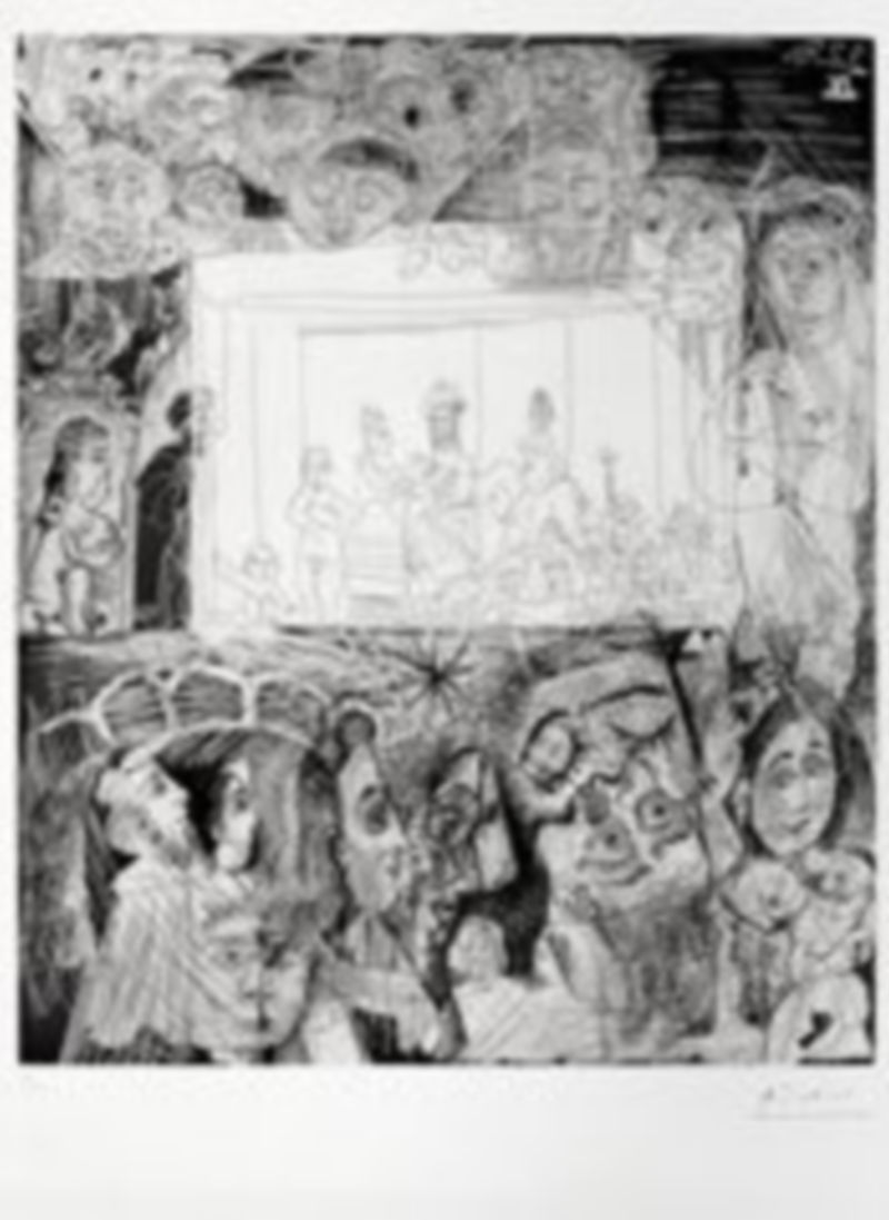 Uno de los grabados que integran la ‘Suite 156’ de Picasso. / El Adelantado