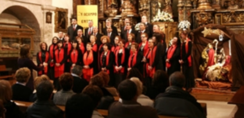 Actuación de la Coral Cuellarana en una edición anterior del certamen. / Gabriel Gómez