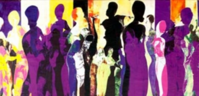 Uno de los collages del madrileño Juan Ramón Aguirre que pueden contemplarse en el Eurostars Plaza Acueducto. /E.A..