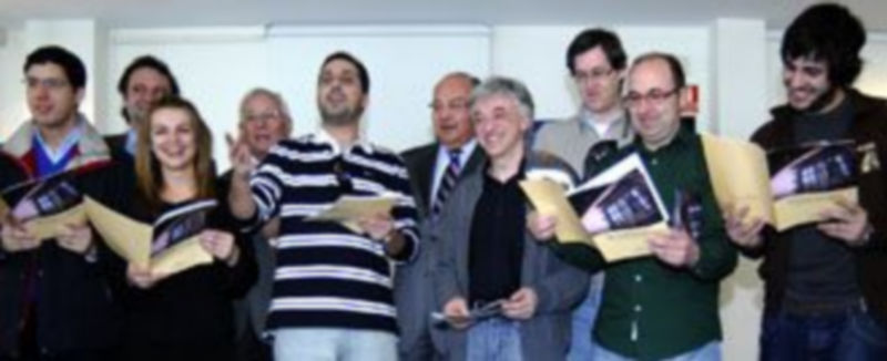 Los siete fotógrafos que acudieron a la inauguración