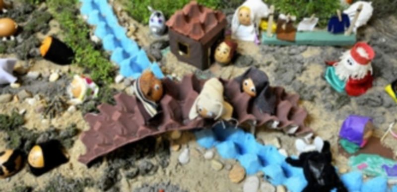 Detalle de uno de los belenes presentados a la actual edición del certamen. / El Adelantado