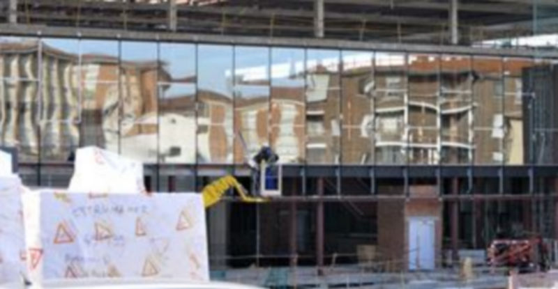 El final de los trabajos de construcción del aulario y de la biblioteca está previsto para el mes de septiembre./Alberto Benavente