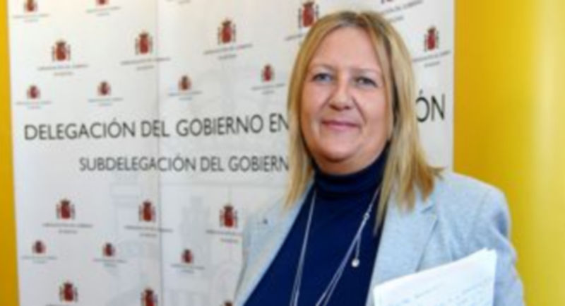La subdelegada antes de presentar los prespuestos para Segovia. / A. Benavente