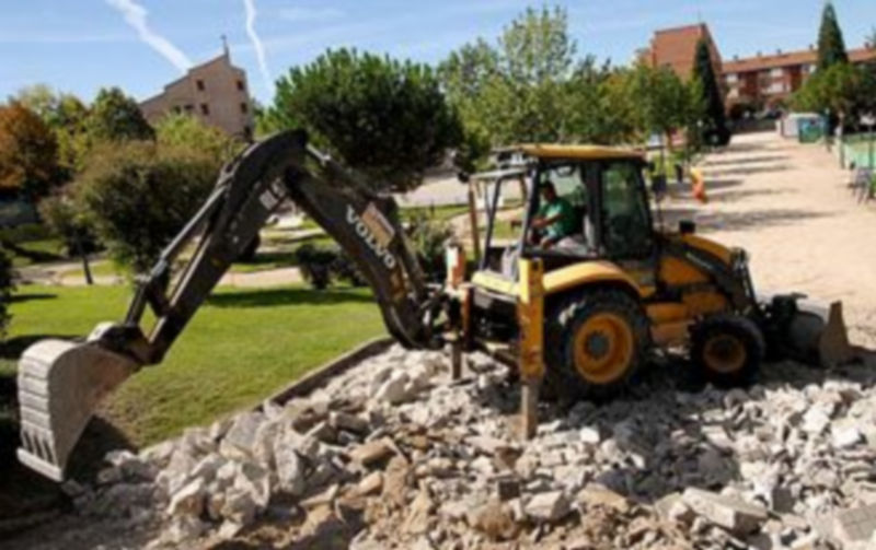 Las obras del parque del Peñascal se iniciaron el mes pasado. /Alberto Benavente