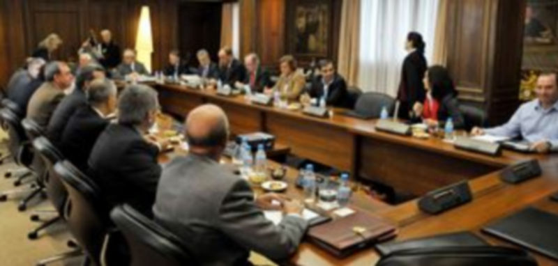 Imagen de archivo de uno de los consejos de Administración de Caja Segovia