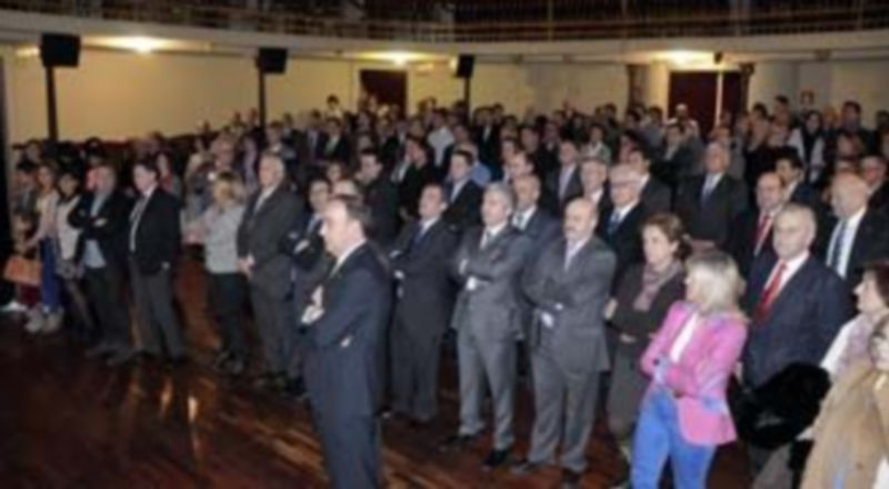 Fotografía de los asistentes a la entrega de premios de la primera edición que se celebró el pasado viernes. / Juan Martín