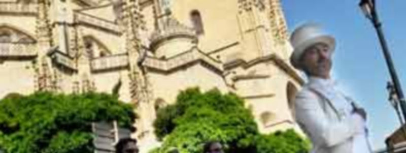 El actor Sergio Pazos se estrenó como pregonero de ‘La Noche de Luna Llena” el pasado mes de junio./KAMARERO