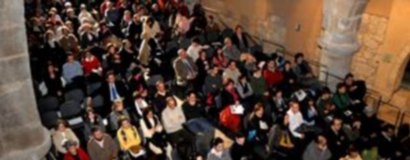 San Juan de los Caballeros se convierte durante la Muestra en una sala de cine. / Kamarero