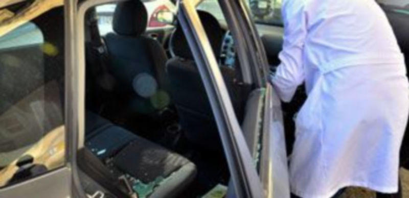 Imagen de uno de los vehículos que han sido robados en el interior de un garaje del barrio de Santo Tomás. / Kamarero