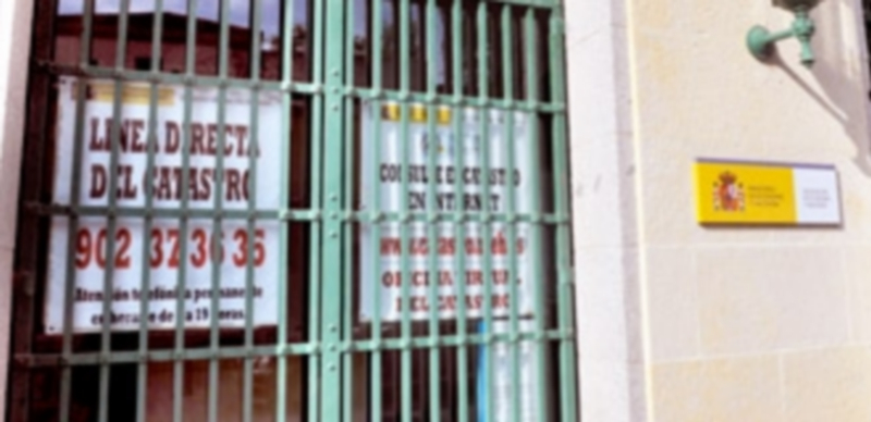 La sede del Catastro se encuentra en la Delegación de Hacienda