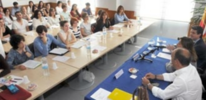Profesi0nales de la provincia de Segovia que participan desde ayer en los cursos. / Kamarero