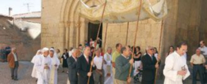 Foto de archivo de una celebración de la catorcena en la iglesia de La Trinidad. / Juan Martín
