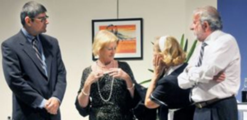 Un momento de la representación que tuvo lugar ayer en el Centro Cultural de San José. / Alberto Benavente