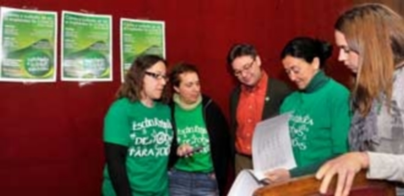 Los representantes de la Plataforma