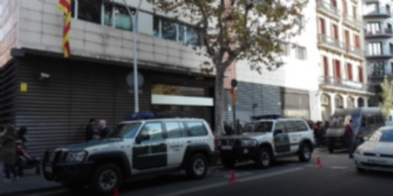 Sede del CDC en el momento del registro y detención de Viloca./ EUROPA PRESS