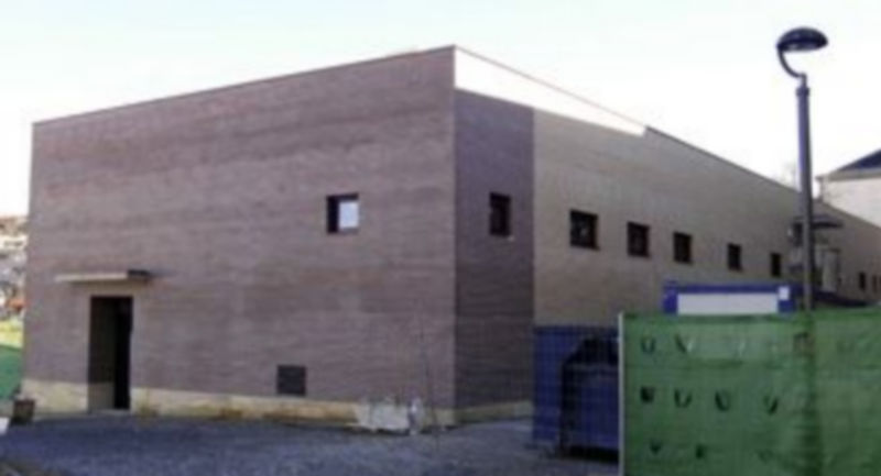 Imagen del proceso de construcción de la guardería que abrirá sus puertas en el barrio de San Lorenzo. / Alberto Benavente