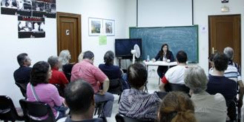 Una reciente charla impartida por la Asociación de Alcohólicos Rehabilitados. / Diego de Miguel.