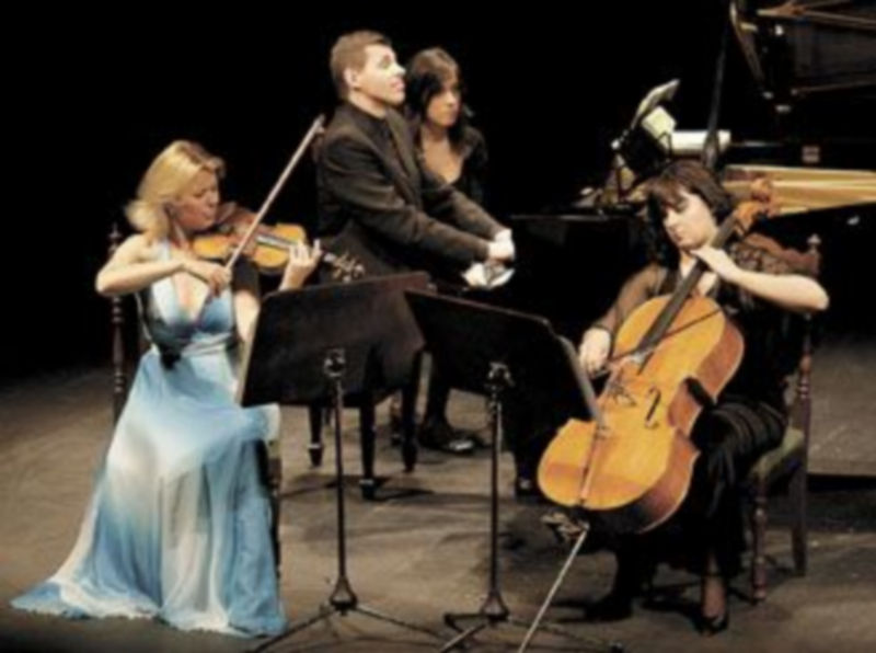 Un momento del concierto que el Trío Europa Viva ofreció el pasado miércoles