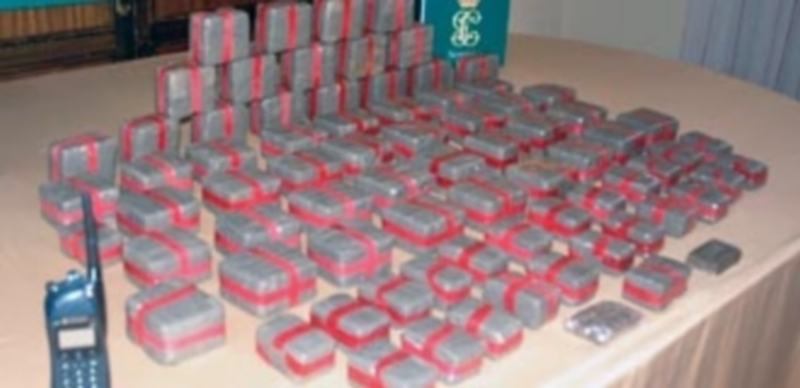 En el registro del vehículo se halló en el interior un total de 31