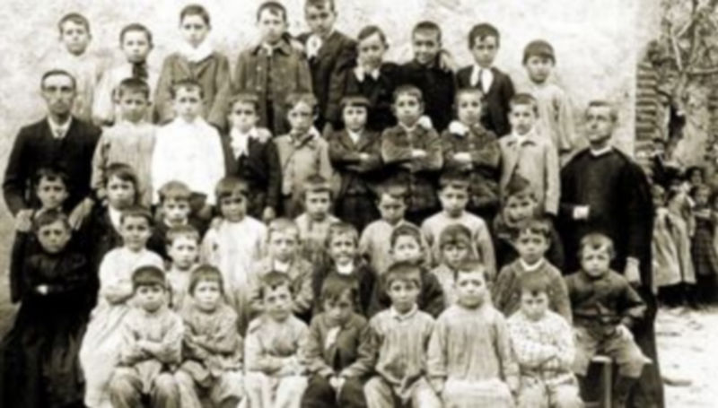 Un grupo de escolares