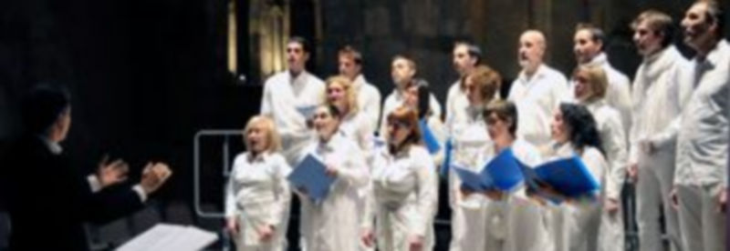 Un momento del concierto que el Coro de la Unión de Actores ofreció el pasado lunes. / Alberto Benavente