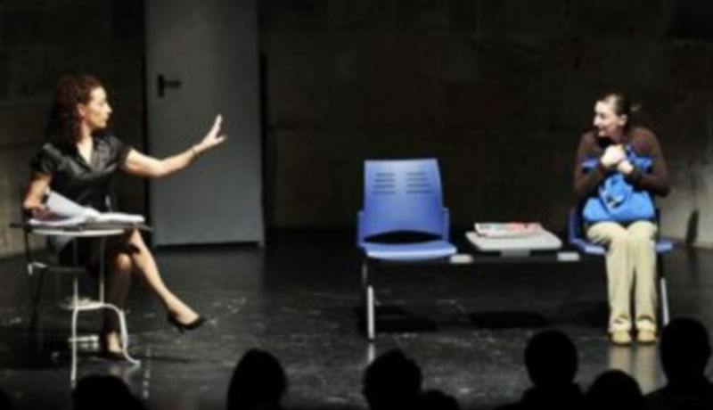 Un momento de la representación teatral de los Viernes Abiertos. /Juan Martín