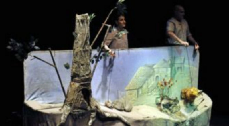 Un momento de la representación de la ‘Fábula de la raposa’