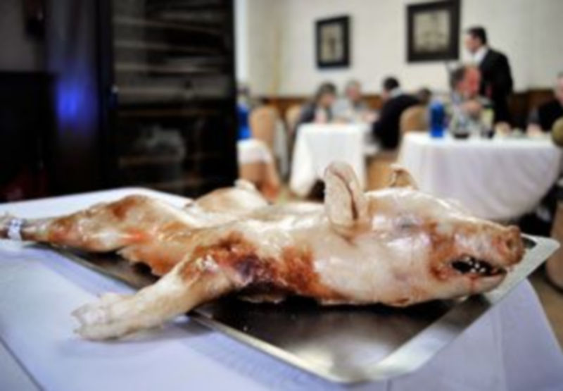 Imagen de uno cochinillo asado