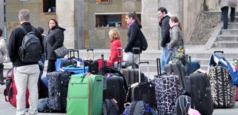 Un grupo de turistas