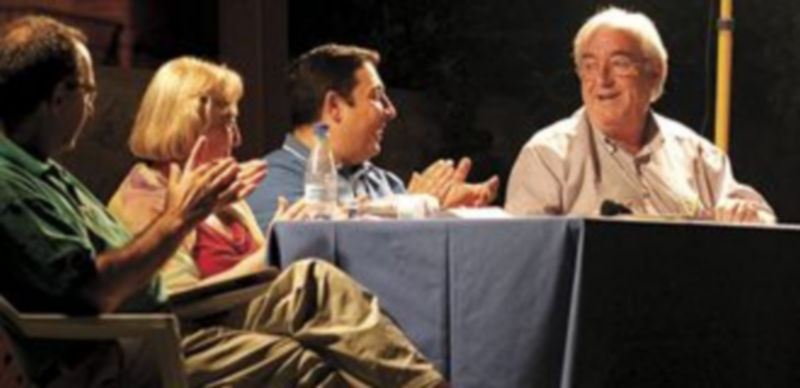 Un momento de la presentación en el jardín de las Tenerías. / Gabriel Gómez