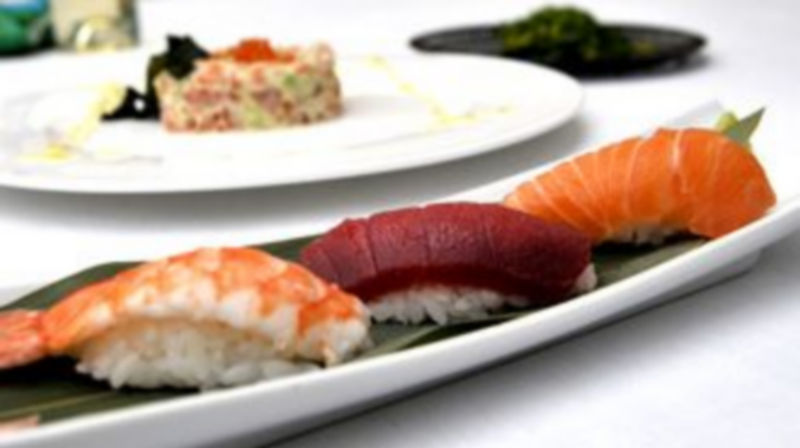El nigiri está elaborado con salón