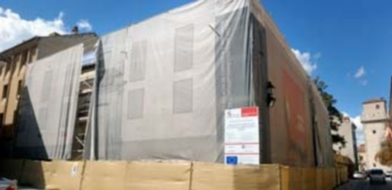 La zona del Palacio de Enrique IV que está siendo intervenida