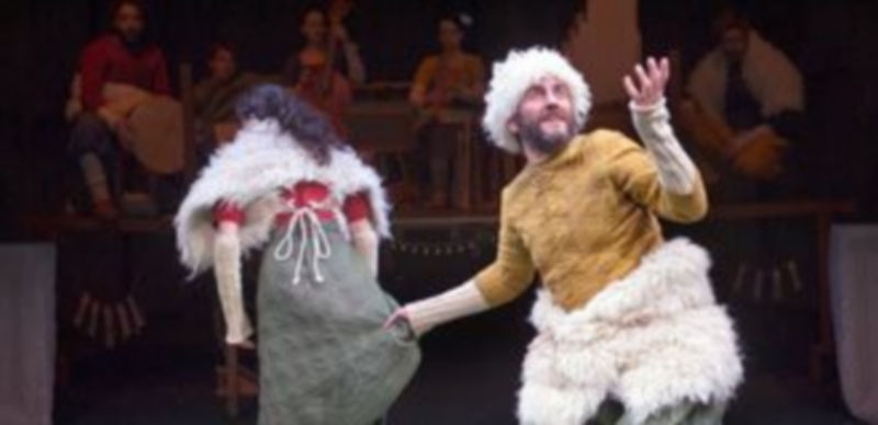 Un momento de la representación en el pase de prensa celebrado el pasado miércoles. / Kamarero