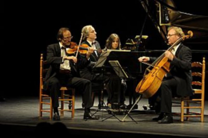 Un momento de la actuación del Trío Grumiaux