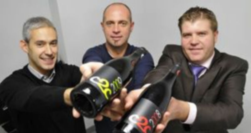 Tres de los promotores de la iniciativa (de izquierda a derecha): Álvaro Moreno