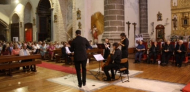 Un momento de la actuación del cuarteto de cuerda Ribera Quartet. / El Adelantado