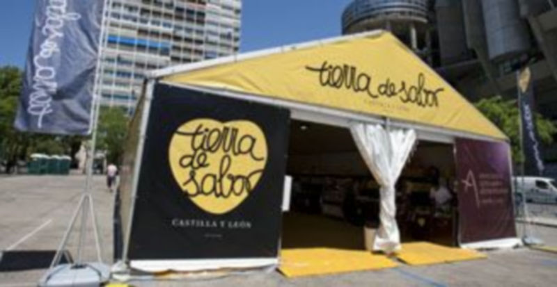 Stand de Tierra de Sabor que ha sido instalado durante el pasado fin de semana en Madrid.