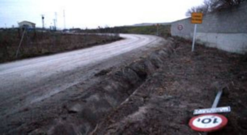 Estado actual del camino del Salinero tras las primeras actuaciones acometidas por Tragsa. /Gabriel Gómez