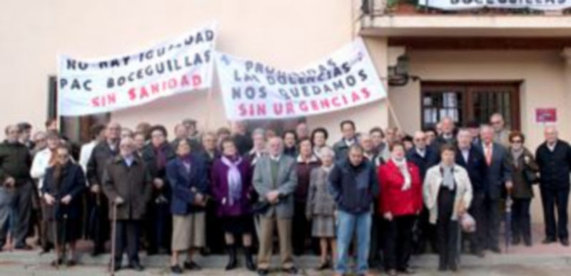 Los vecinos de Boceguillas han realizado ya numerosas protestas por las urgencias. / El Adelantado