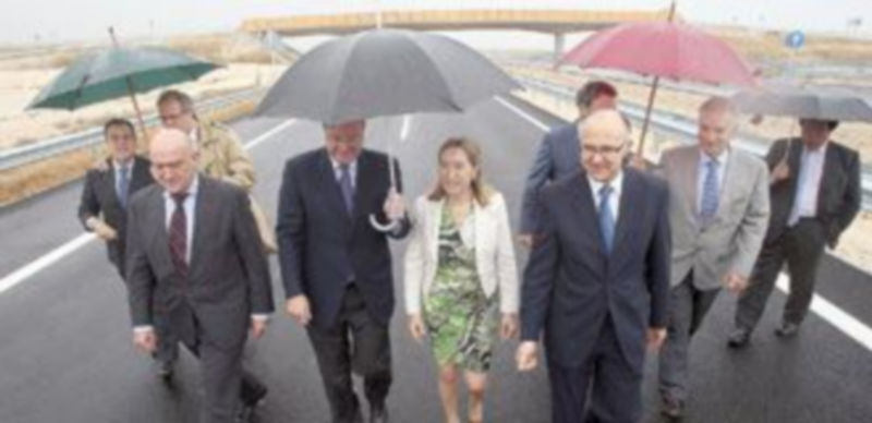 Ana Pastor con el presidente de la Diputación de Valladolid