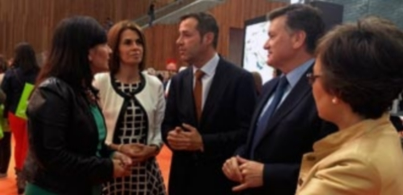 Vázquez acudió a presentar los encantos de Segovia al BEC de Bilbao. / E. A.