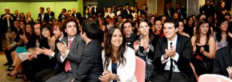 En las primeras filas del improvisado auditorio del hotel Puerta de Segovia