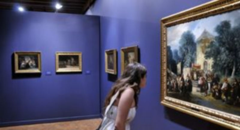 La influencia Goyesca está presente en la mayoría de las obras expuestas en el Torreón Lozoya/ Juan Martín