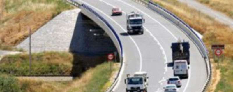 Imagen de la carretera de circunvalación SG-20