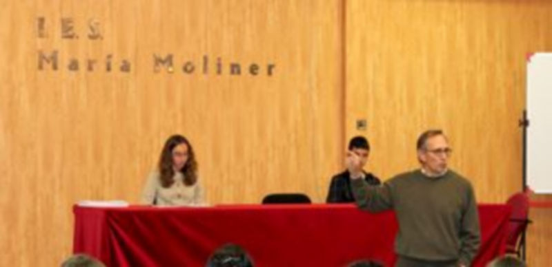 Un momento de la actividad desarrollada en el Instituto María Moliner de la capital. / El Adelantado