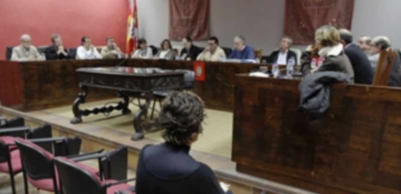 Imagen de archivo de uno de los últimos plenos municipales./ Gabriel Gómez