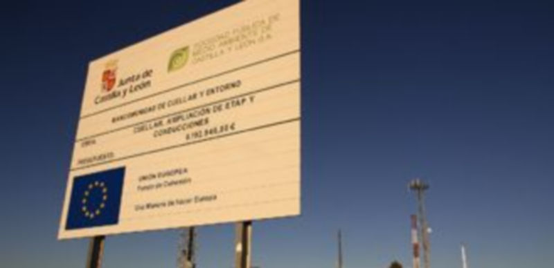 Estado actual de las obras que FCC está realizando en la ETAP del municipio situada en Las Lomas./Gabriel Gómez