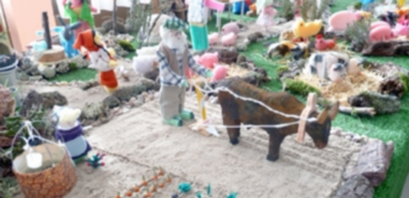 Joyas de arte popular 1 El belén del AMPA San Miguel de Fuentepelayo fue el ganador de la fase escolar. / El Adelantado