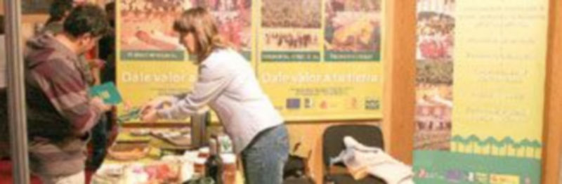 Stand del colectivo en la última edición de la Feria de Cuéllar. / Gabriel Gómez